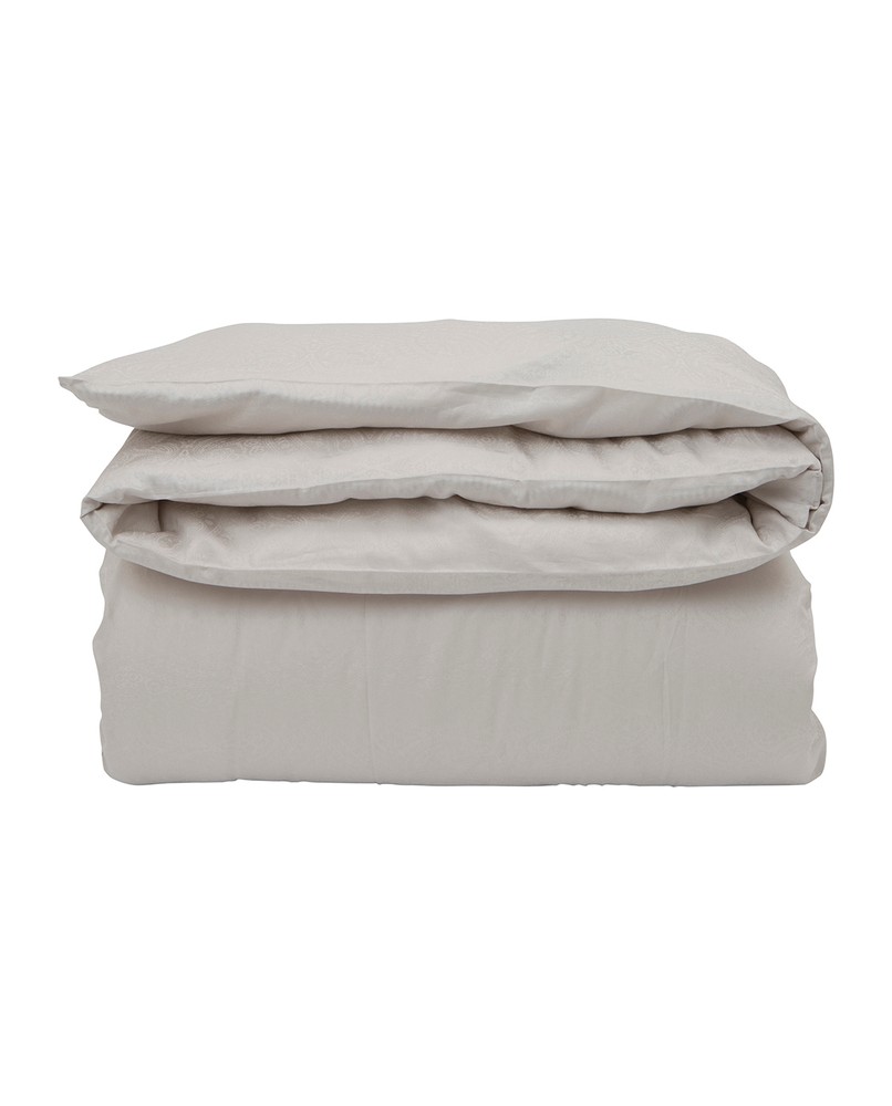 Hotel Luxury 550TC Cotton Sateen Duvet Cover & Fitted Sheet – Cream Ivory – Deep Pocket – Cocoon