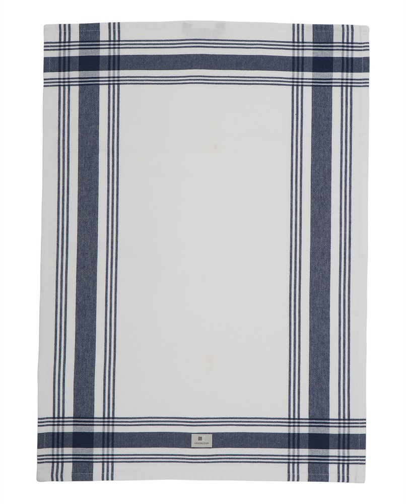 Kitchen Towels Hotel Framed Kitchen Towel White Blue