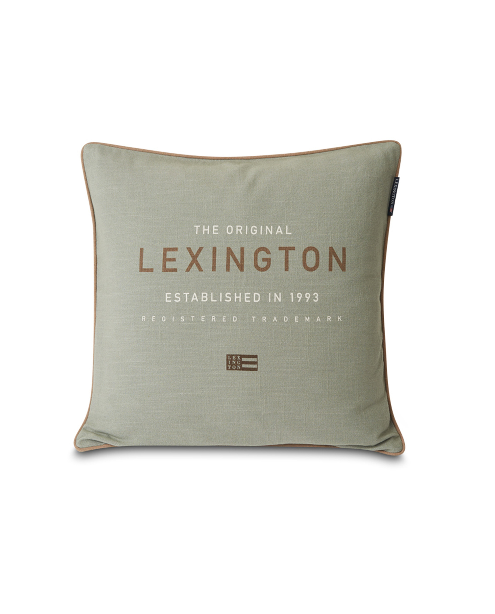Green Lexington Logo Canvas Cotton Pillow Cover green lexington logo canvas cotton pillow cover