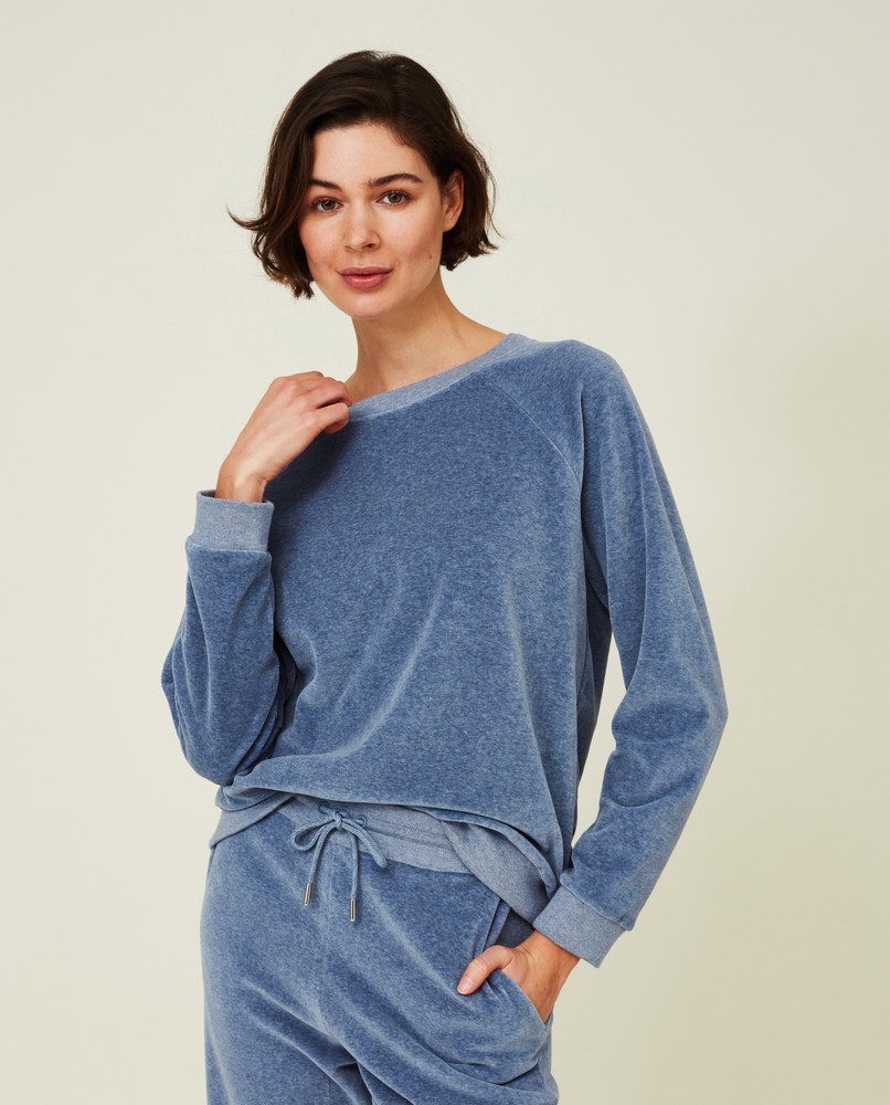 velour sweatshirt