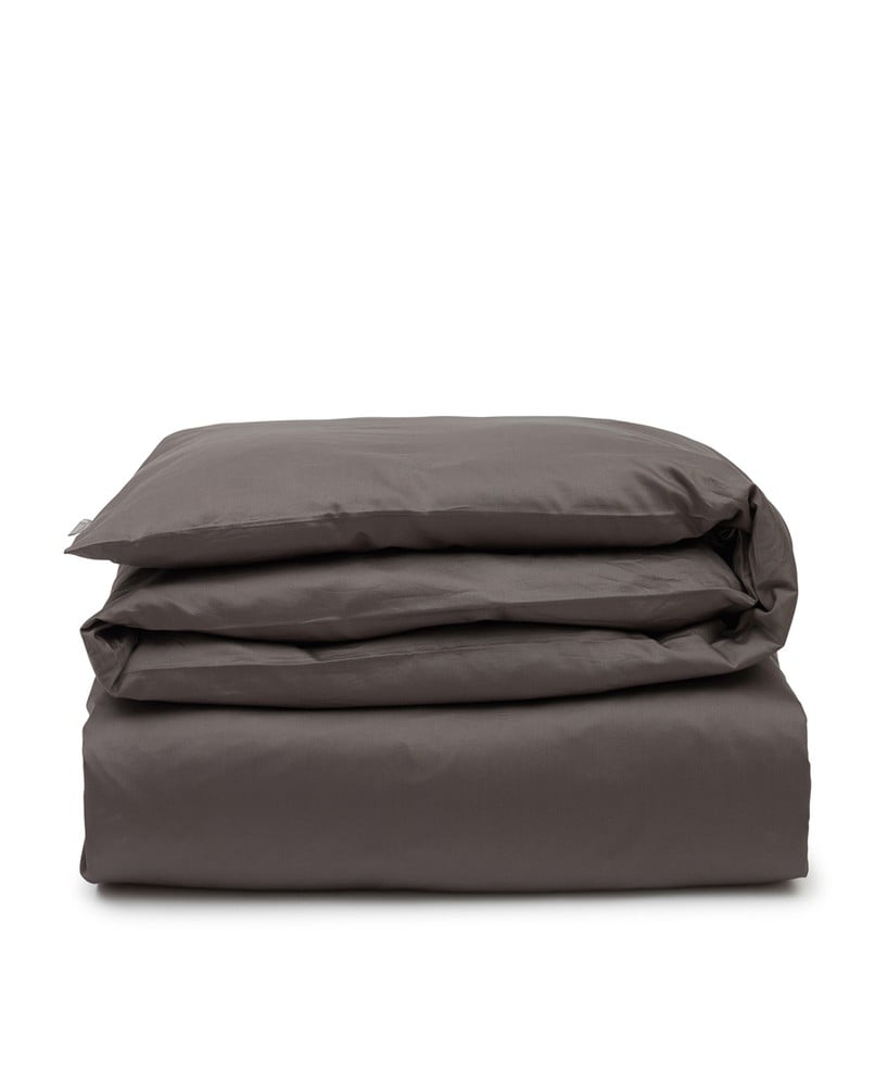 Hotel sateen duvet cover charcoal gray Lexington