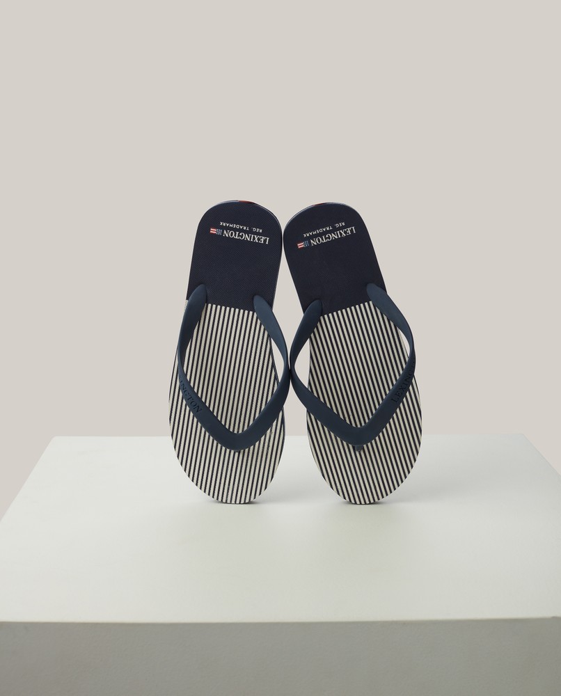 Penshoppe Monogram Flip Flops Orlando Flip Flop, Dark Blue