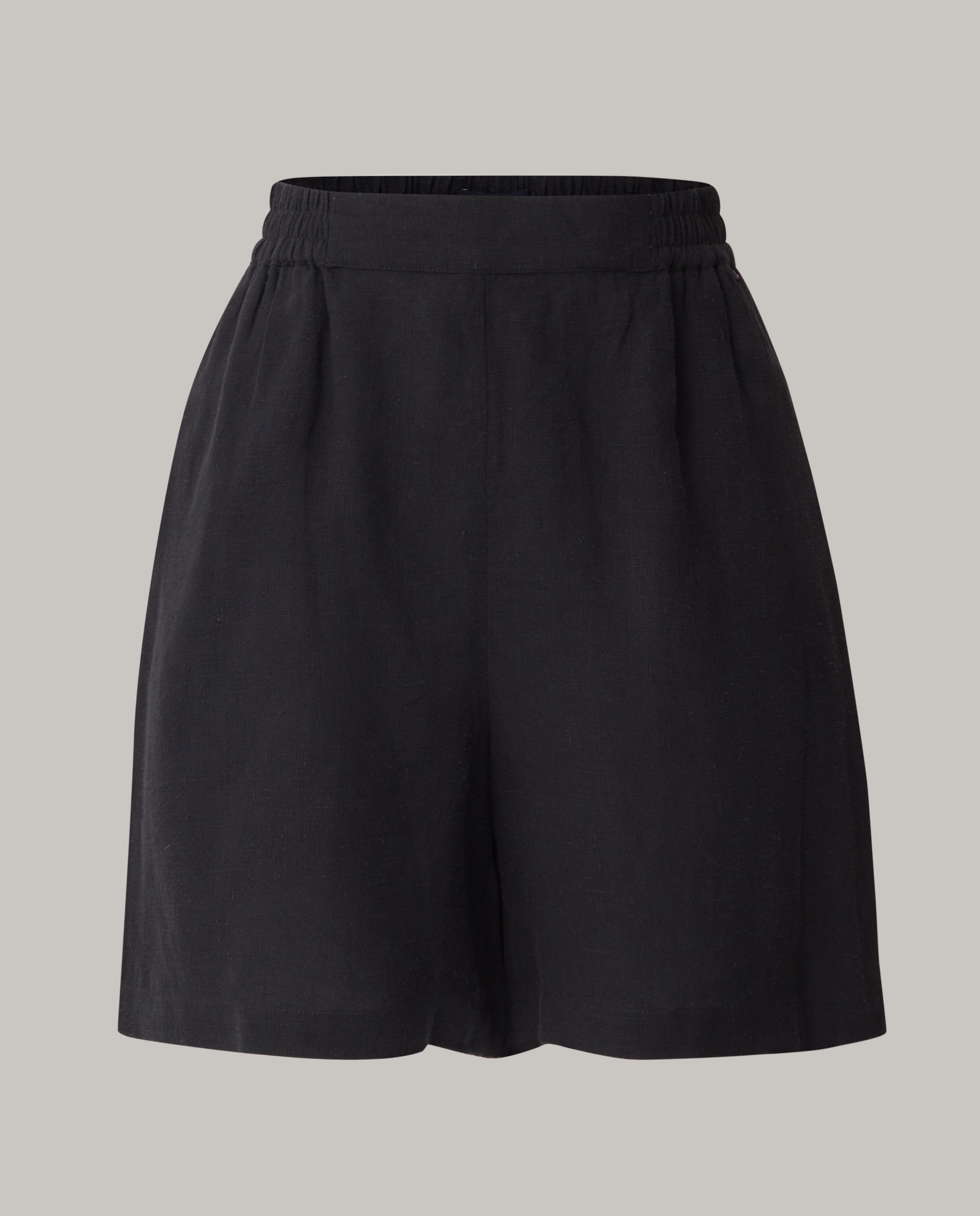 ★AMES-WORLDWIDE★CABLE KNIT SHORT PANTS BLACK★正規品/人気 Cable Knit Elastic Waistband Shorts