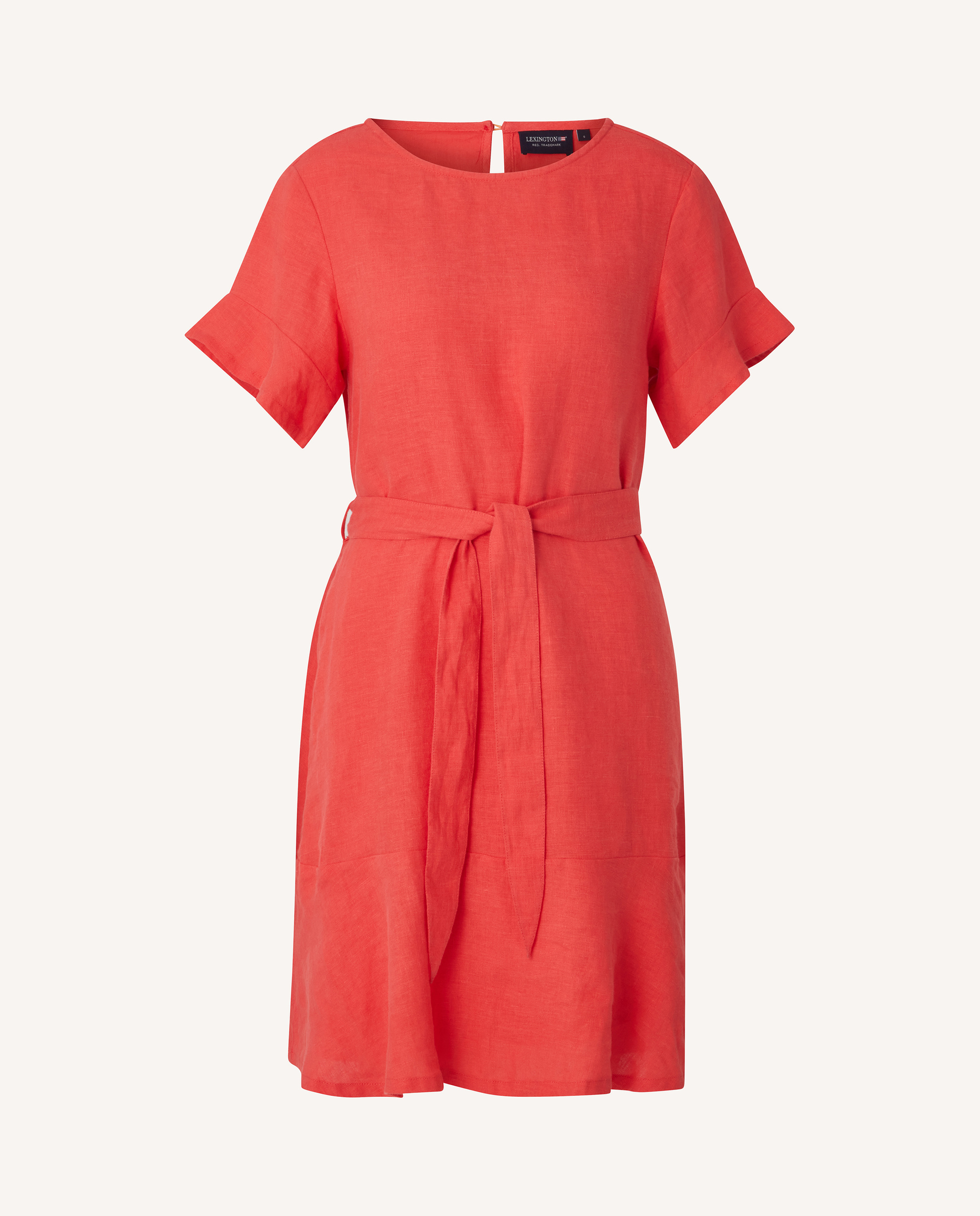 Meghan linen dress, red | Lexington