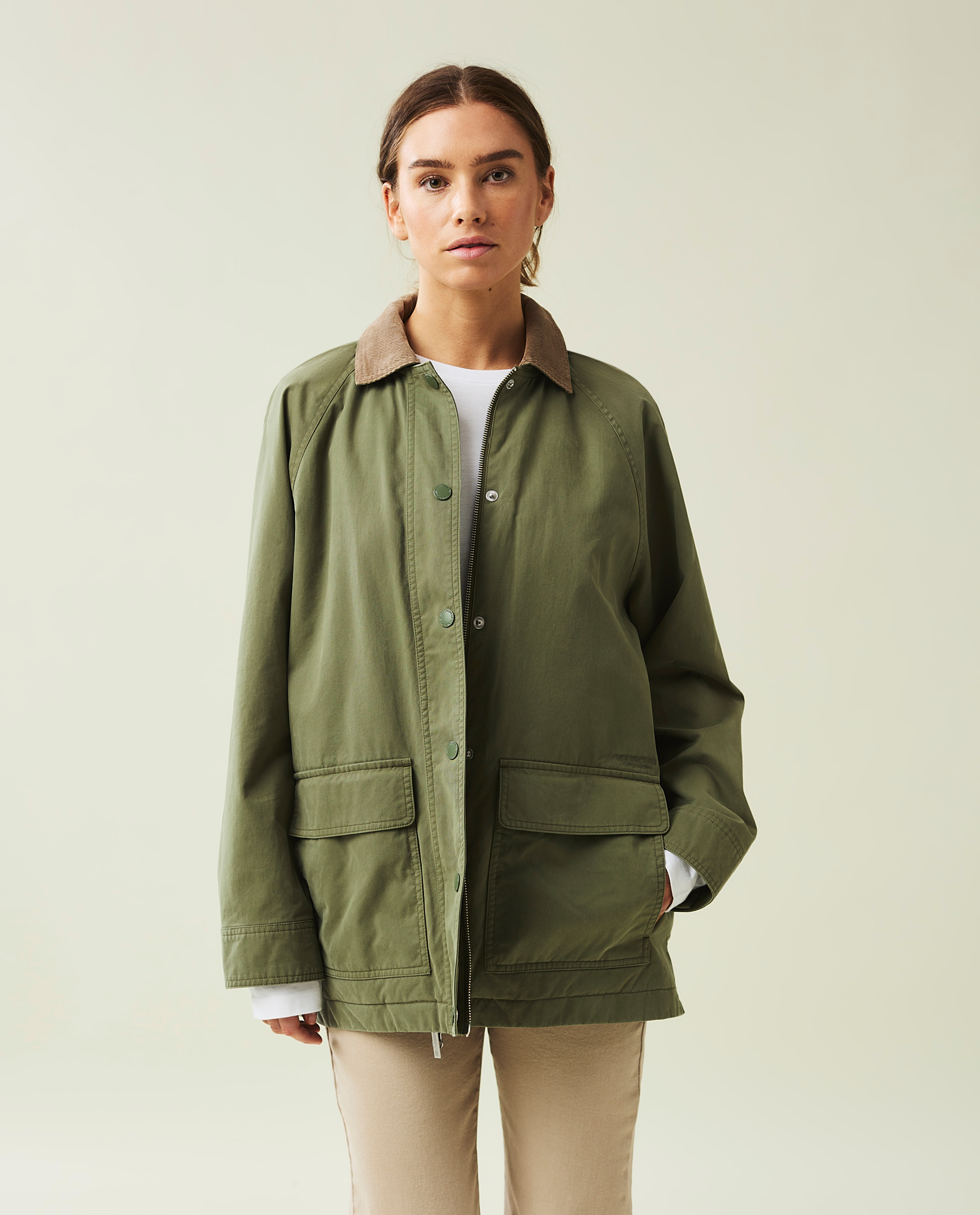 AMBERGLEAM Stand collar trench coat コート（Balloon Sleeve