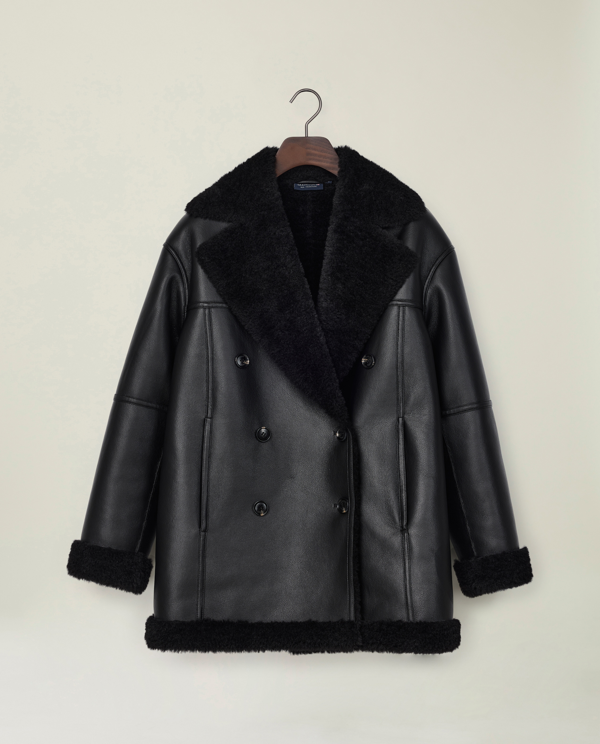 Faux shearling coat | Lexington
