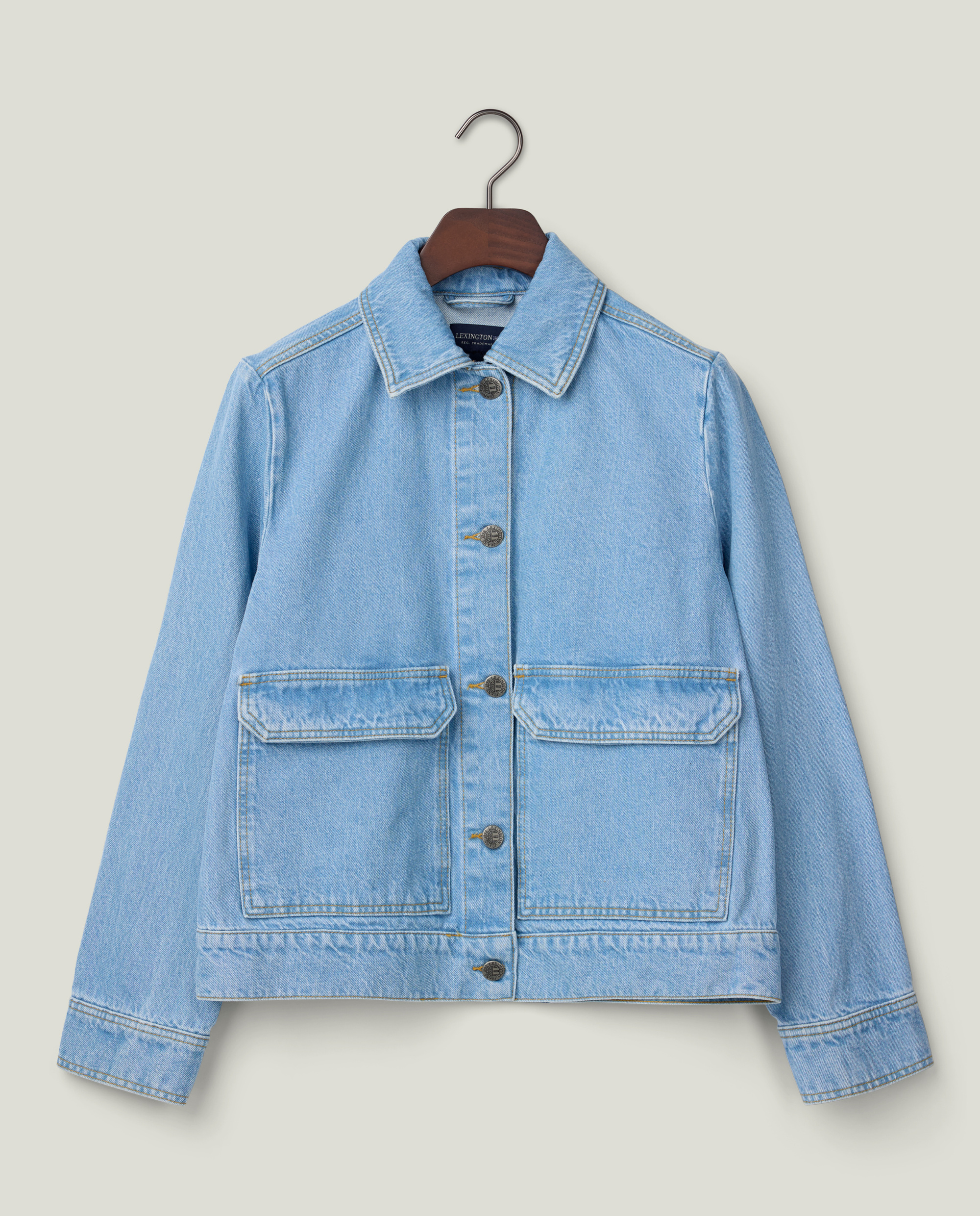 Short denim jacket, light blue | Lexington