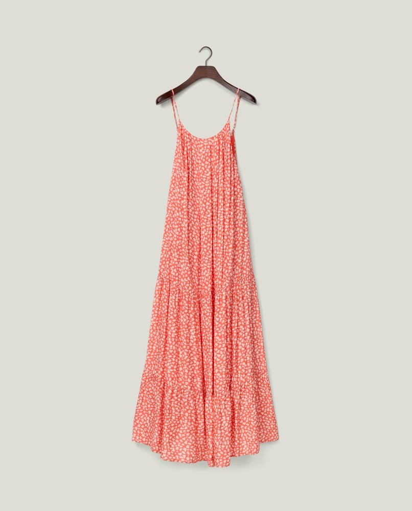 Printed off shoulder blouse, coral | Lexington