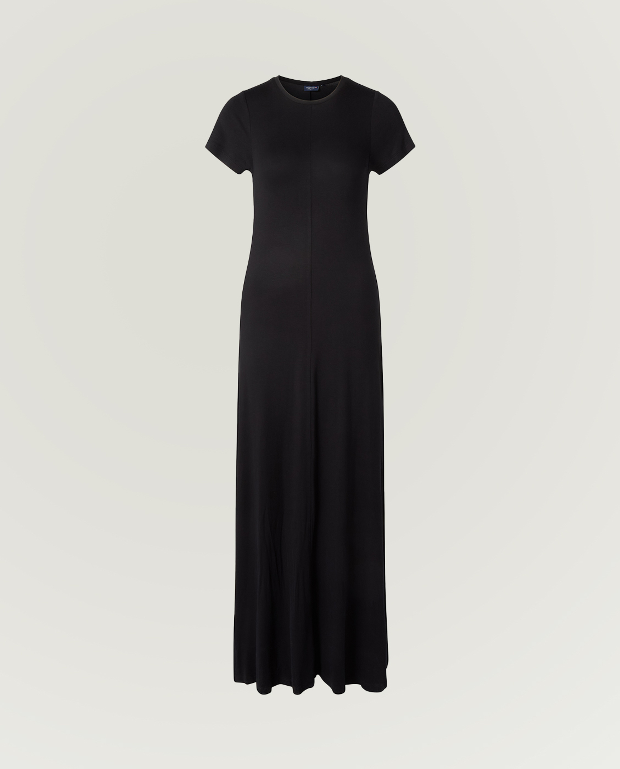 Flowy jersey maxi dress, black | Lexington