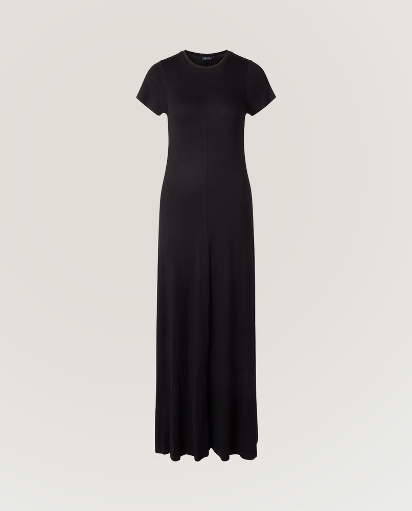 Flowy jersey maxi dress, black | Lexington