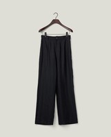 【MODERNIF】Burns Linen One Tuck Wide Slacks New Washed Old Linen - 1 Tuck Wide Trousers(L(MEN) Mustard