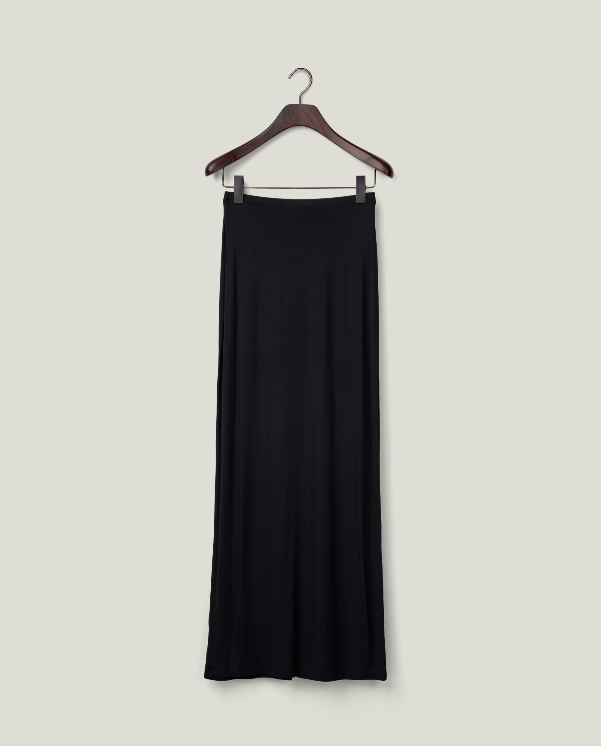 Maxi jersey skirt, black | Lexington