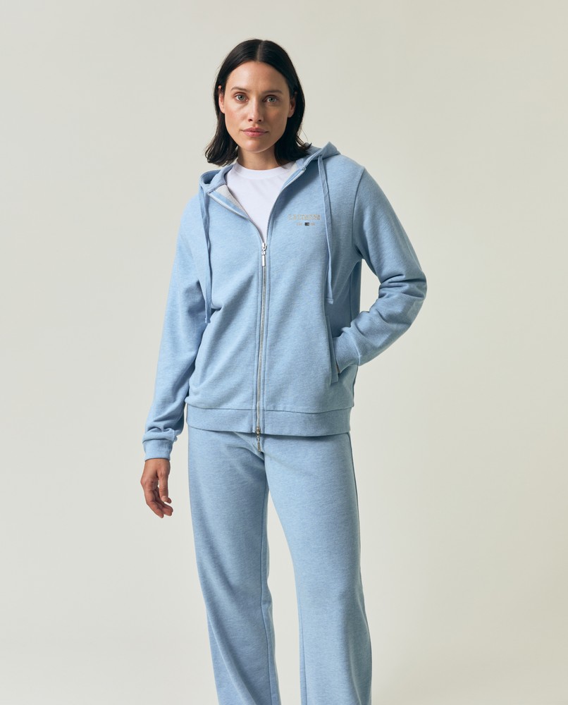 Classic zip hoodie, light blue