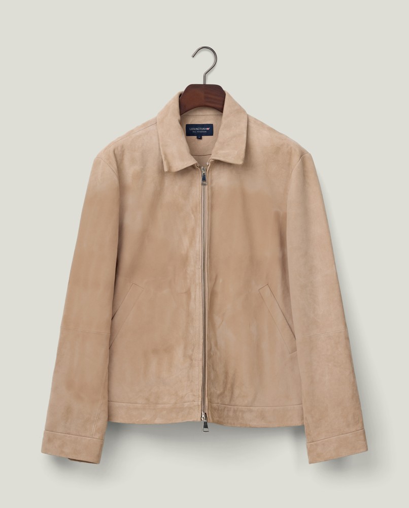 Dusty suede jacket, beige | Lexington