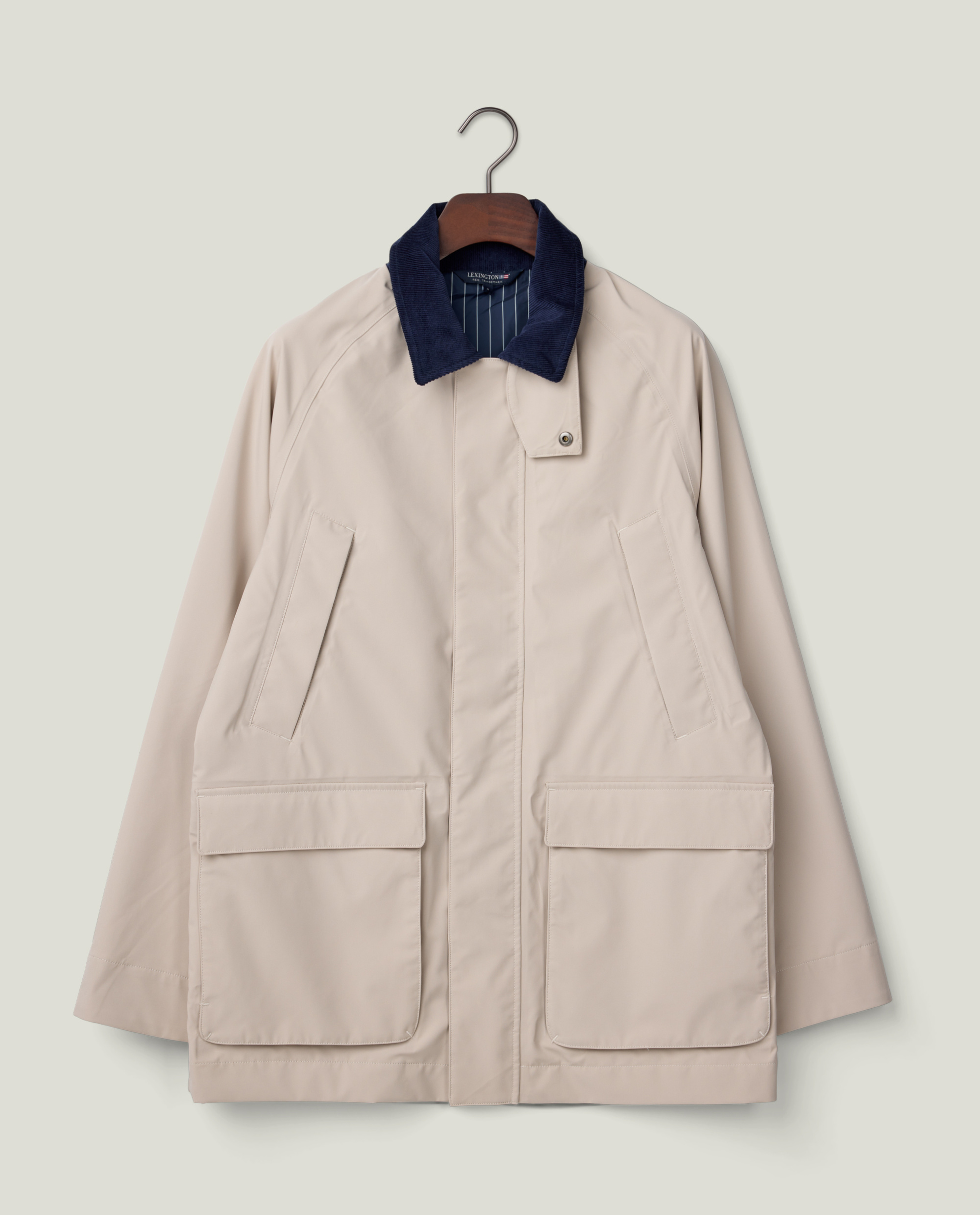 ジャケット・アウター louren twill no collar jacket beige louren twill no collar jacket beige