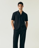 Camp lyocell shirt, black | Lexington