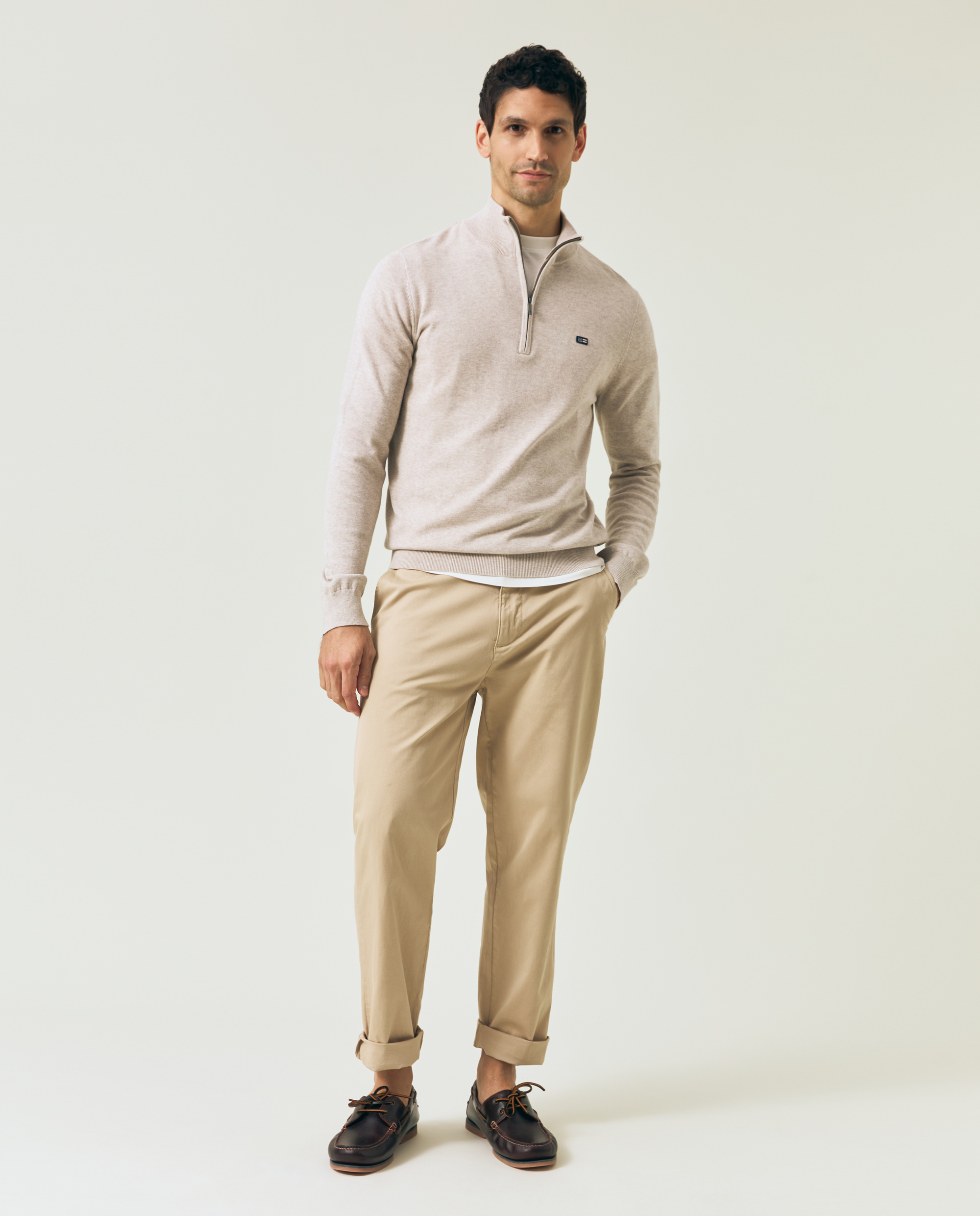 パンツ BEIGE COTTON PANTS Beige Stretch Cotton Pants SS25 26557477 | Zegna NO