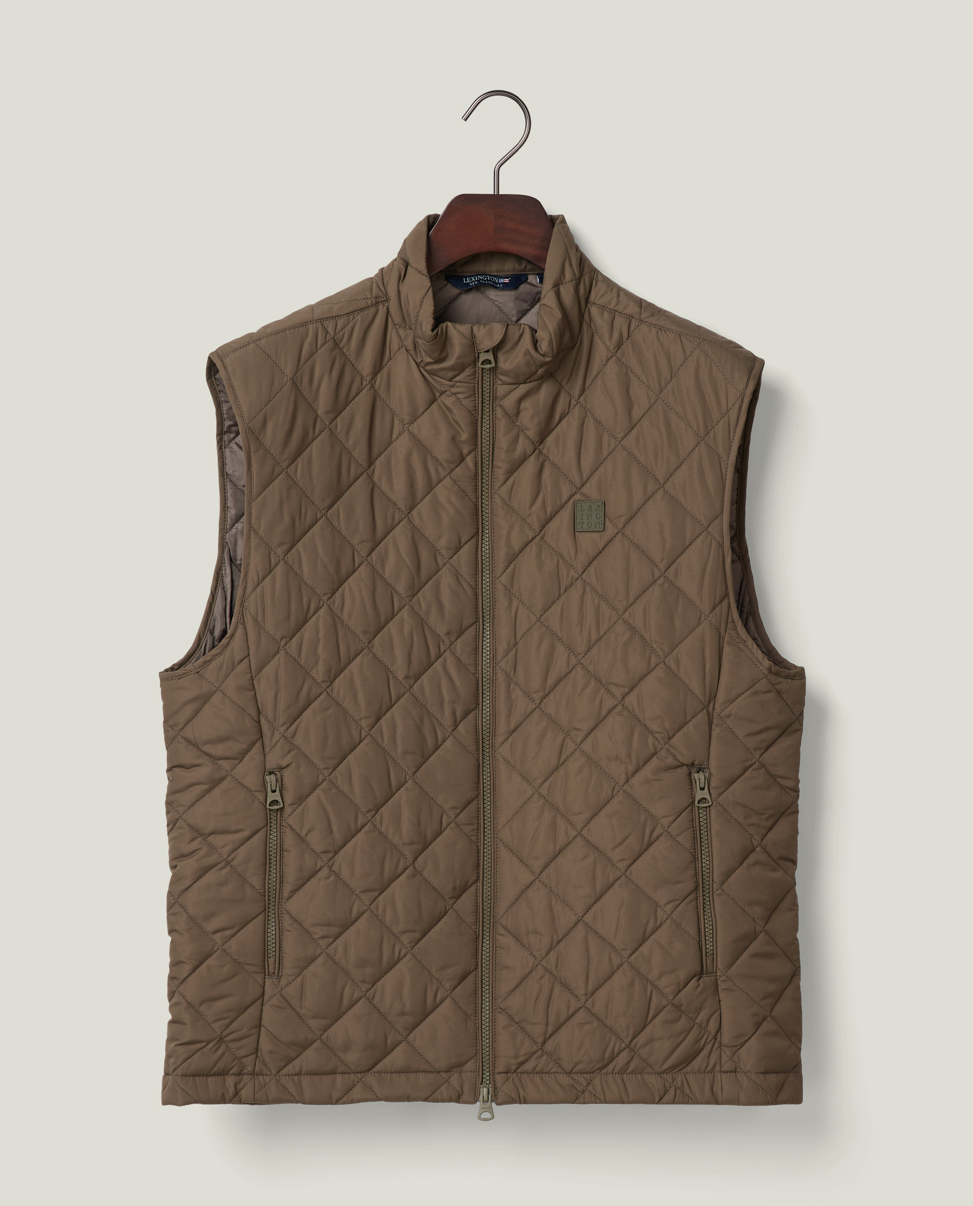 猿*様 POP QUILTED VEST Pop Reversible Quilted Vest Four Leaf Clover/Weeping Willow