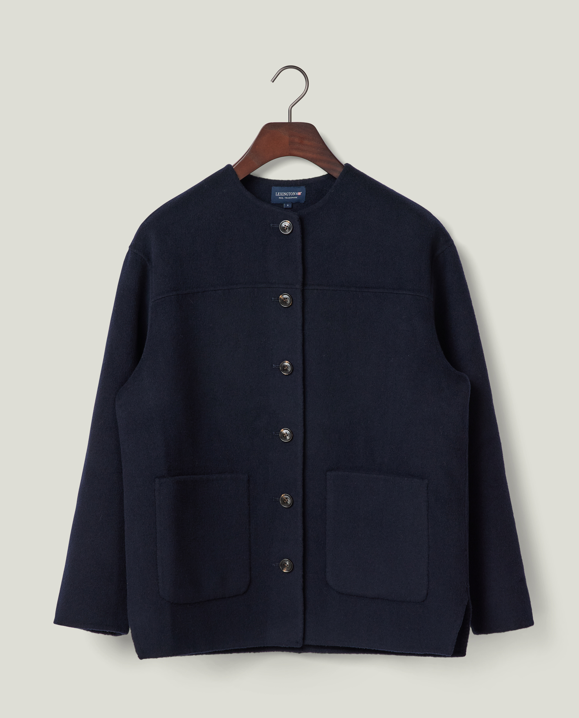 Cashmere blend jacket, dark brown | Lexington