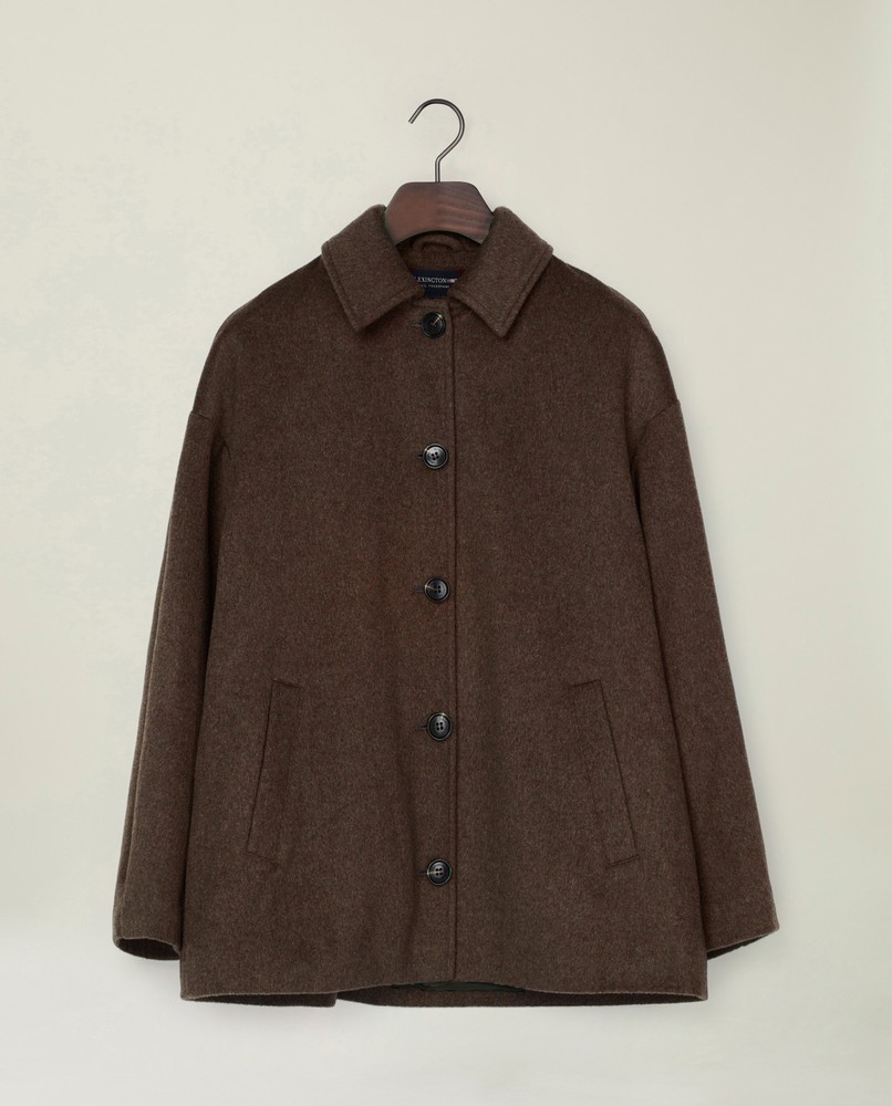 【美品】Blurhms Wool Jacket/DarkBrown blurhms FW25 Zip blouson in heather nutmeg brown shaggy wool – No
