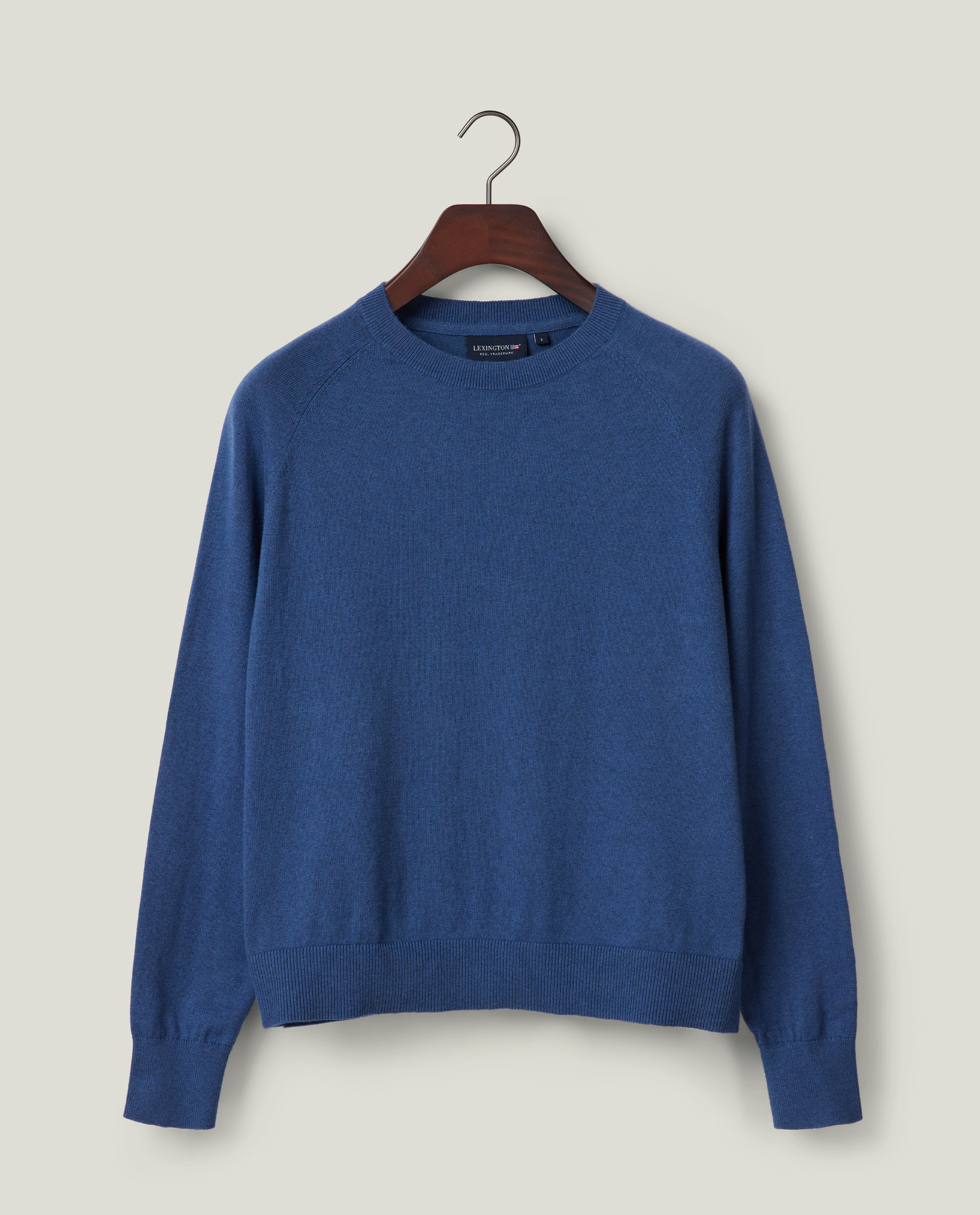 トップス stein Cashmere Melange Knit Jumper Cashmere blend raglan sweater, blue | Lexington