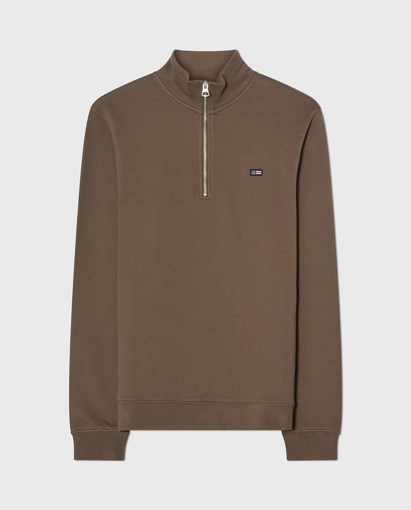 Half-zip sweatshirt, gray melange | Lexington