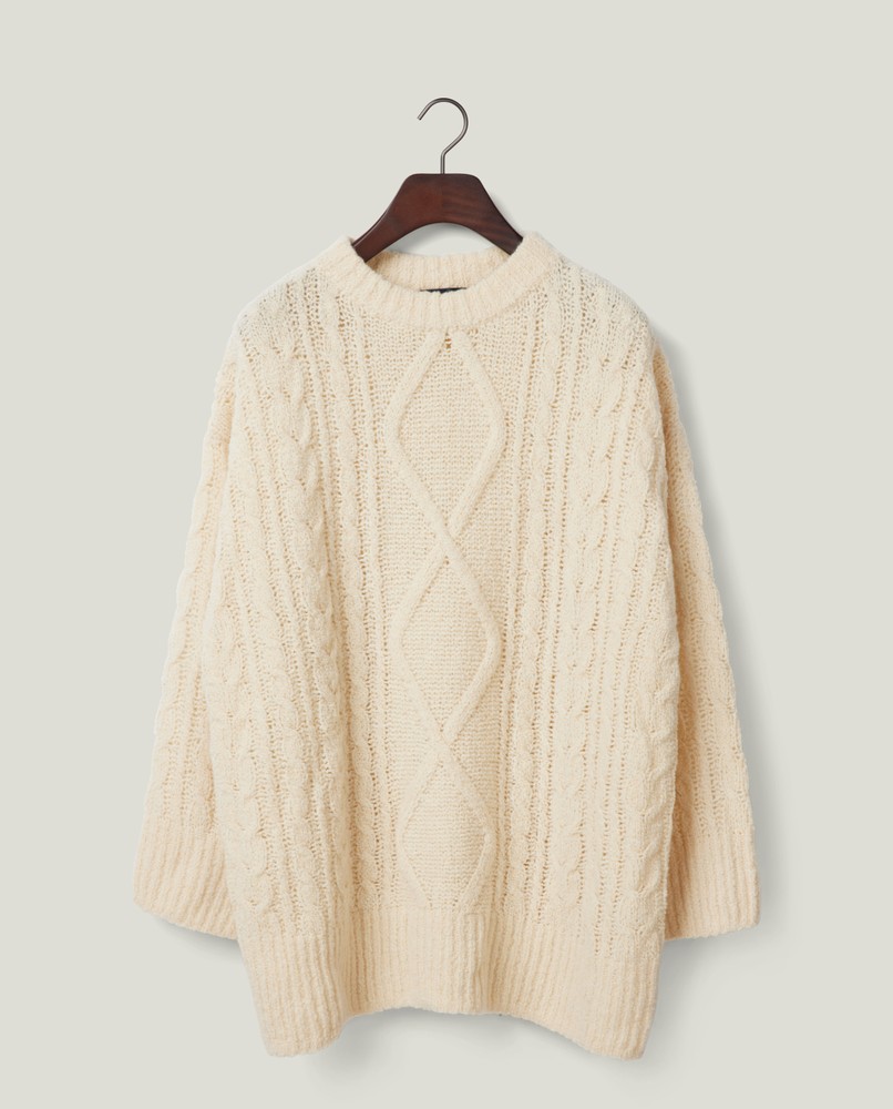 chunky off white sweater