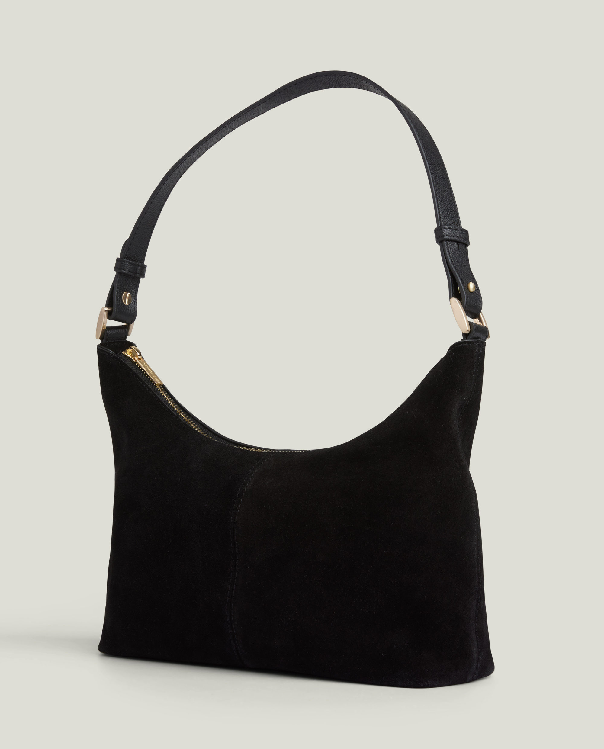 ◇depound◇ suede buckle bag (mini) black Mini Belmont - Women's Bag - Black Suede | Fairfax & Favor