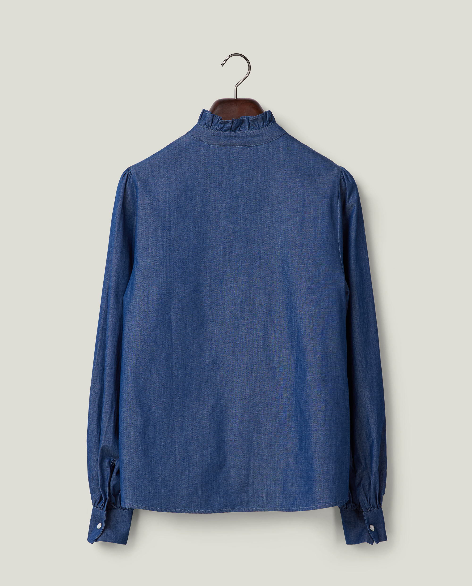 ELCHELE エルチェレ　SEPARATE DENIM TUNIC Split Neck Denim Tunic - SALE - The Blue Door Boutique