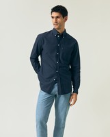 [ JEANS] Relax Oxford Coolmax Shirt ★大人気★ Slim fit easy iron Oxford shirt - Sky blue | ZARA United States