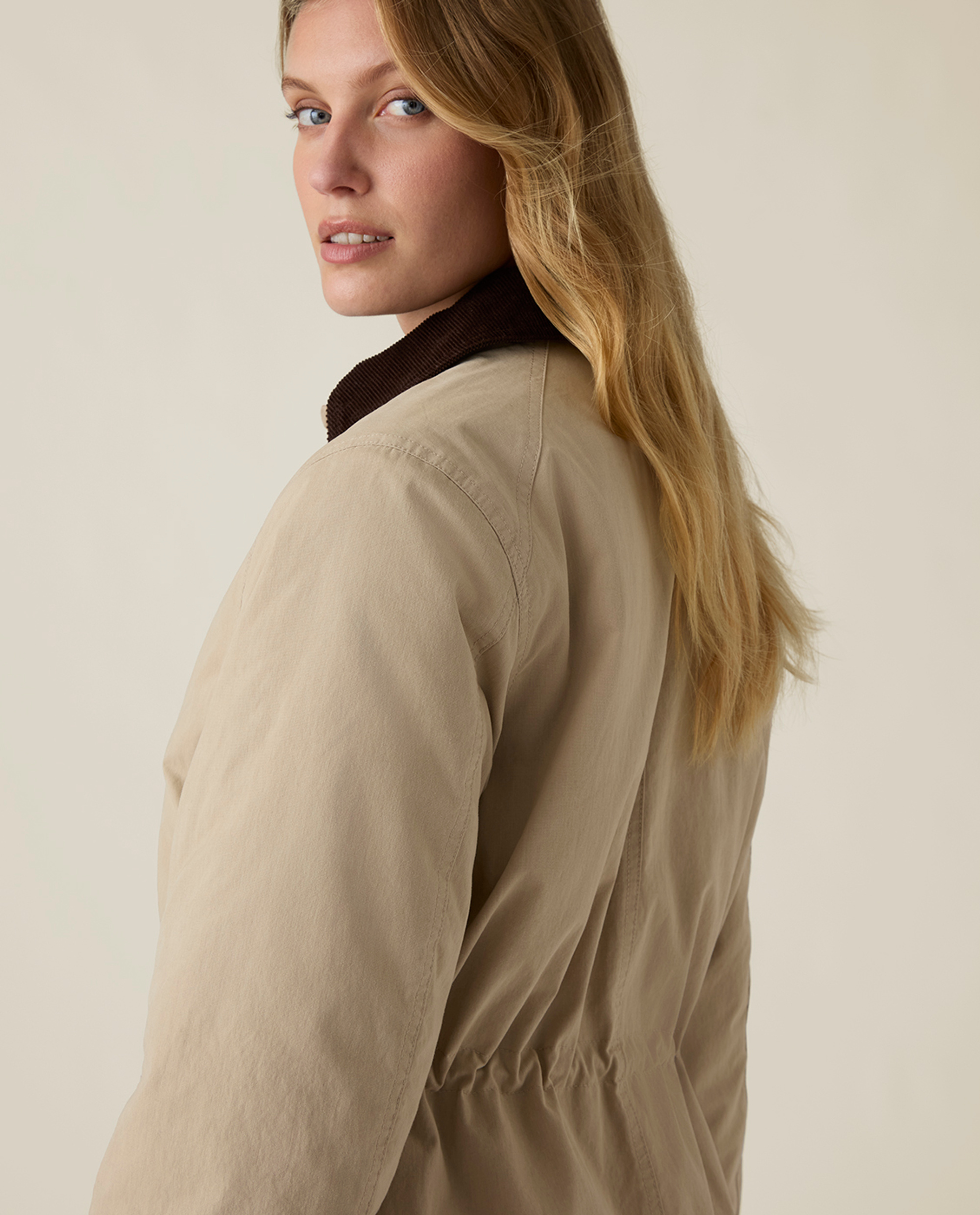 Suede trench coat, medium brown | Lexington