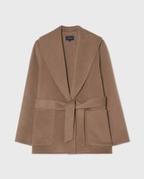 Suede trench coat, medium brown | Lexington