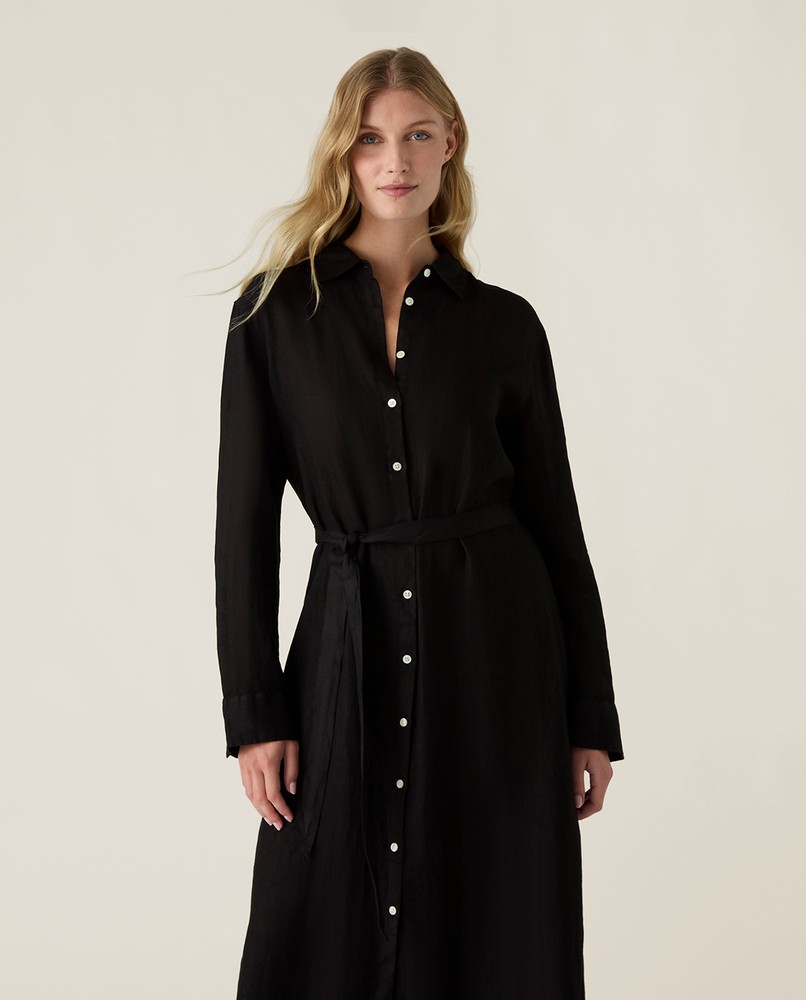 black linen shirt dress The Daytripper Dress in Linen