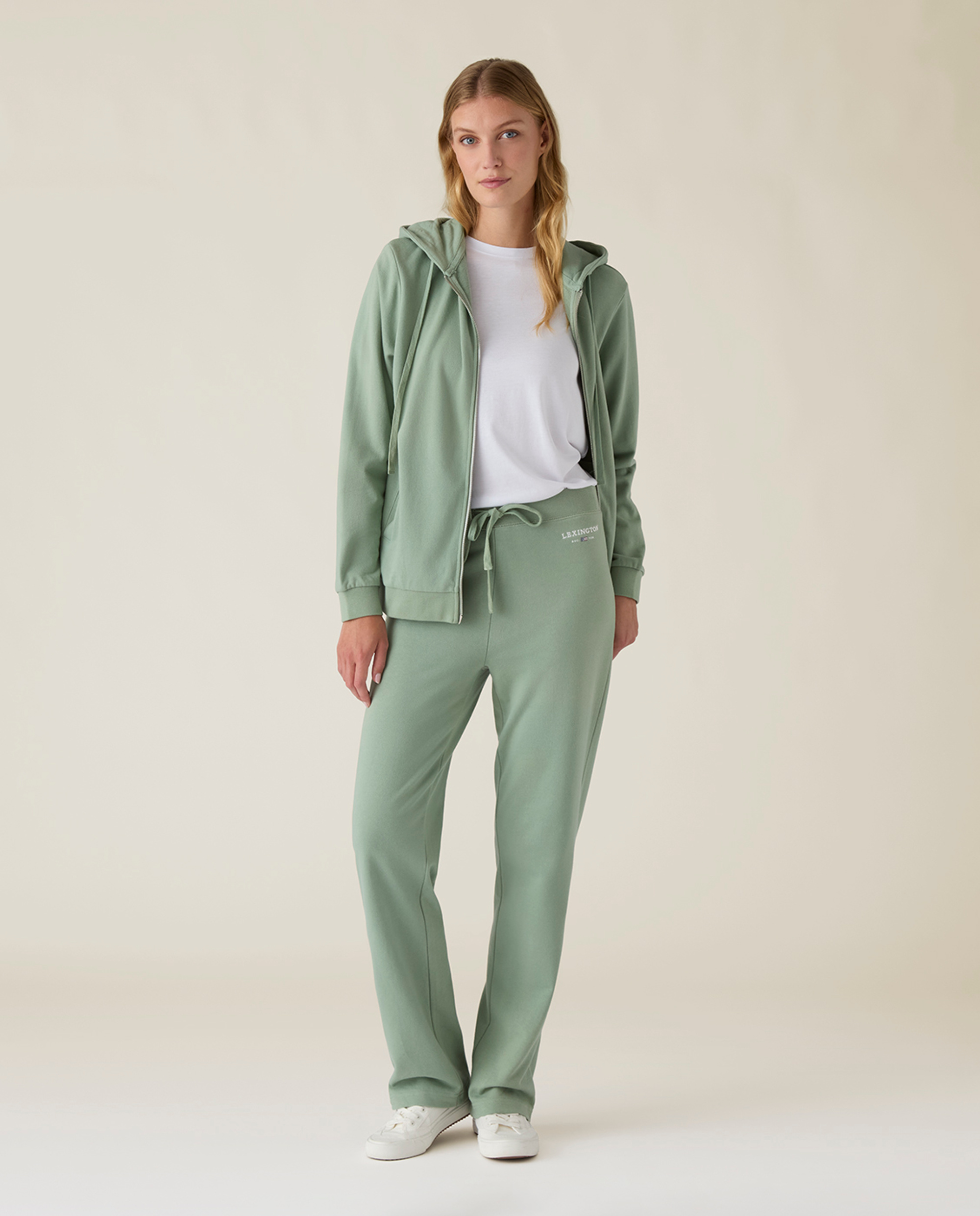 Classic logo jersey pants, green | Lexington