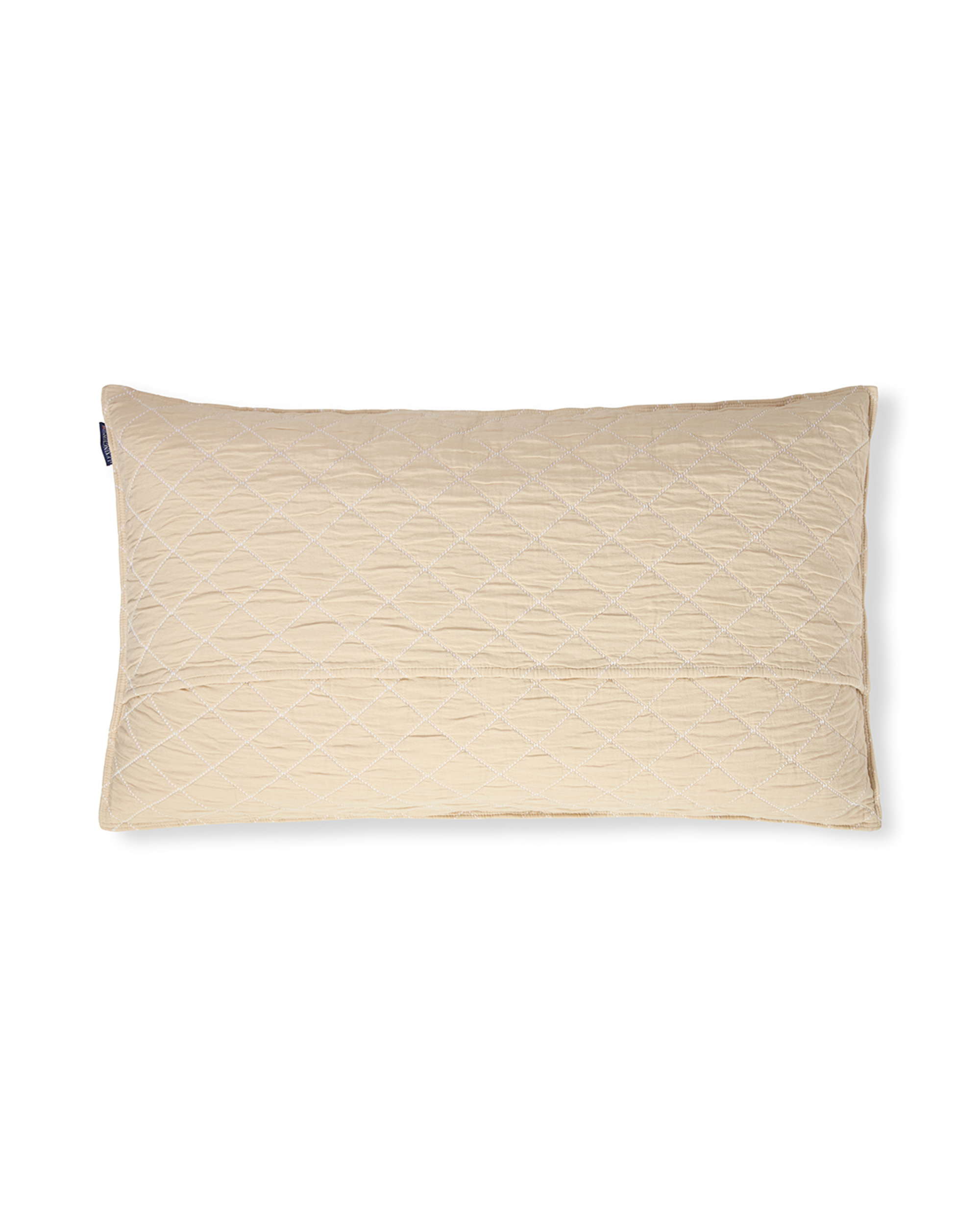 Jacquard bio-baumwolle kissenbezug, 50x90, beige